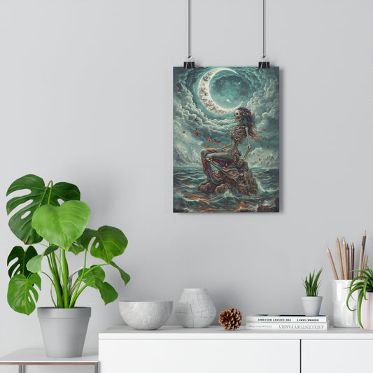 Art Print Fairy Siren Skeleton Giclée