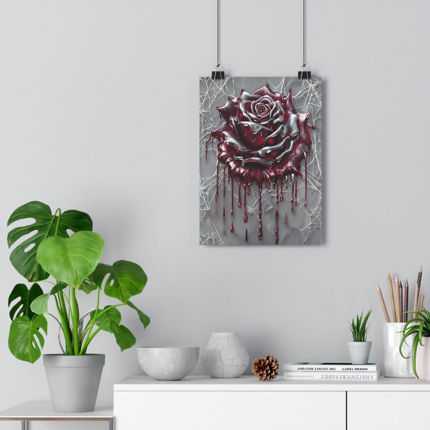Art Print Molten Rose Drip Giclée