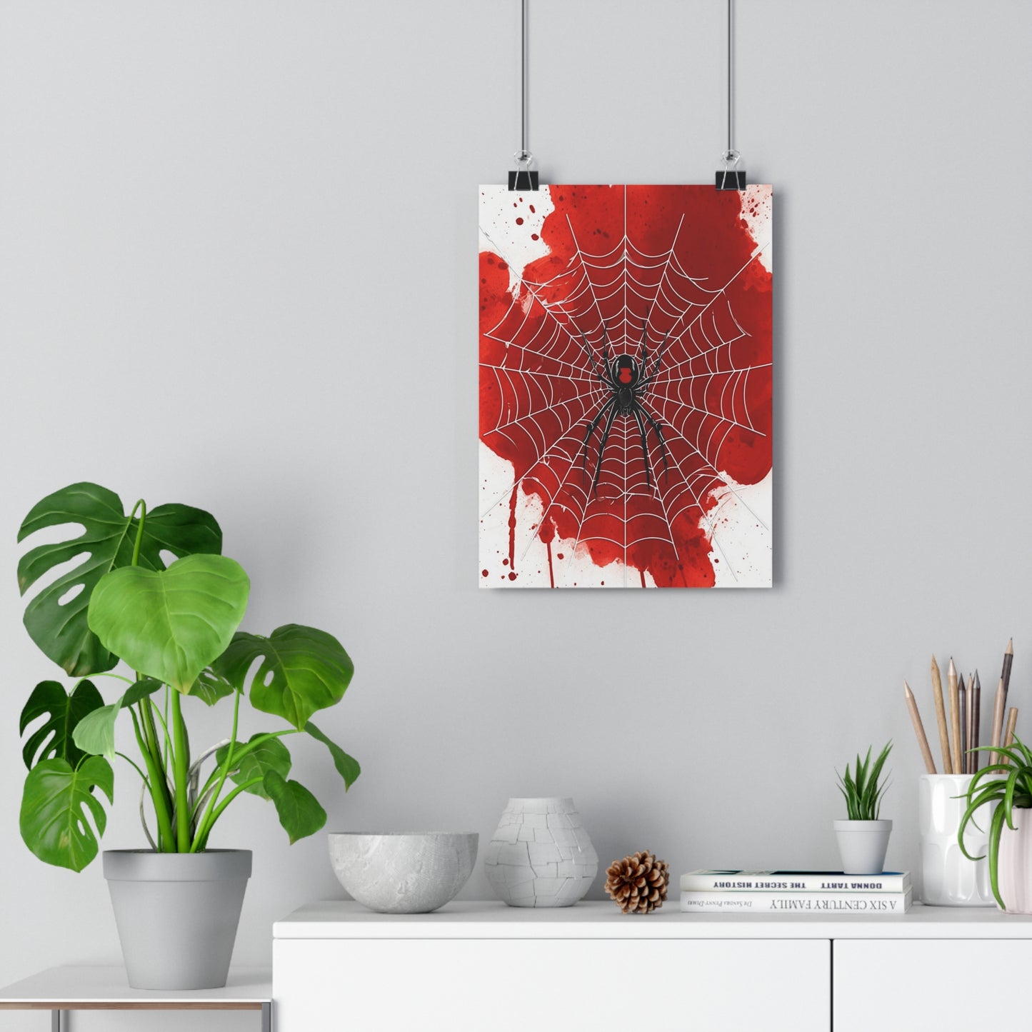 Art Print Black Widow Horror
