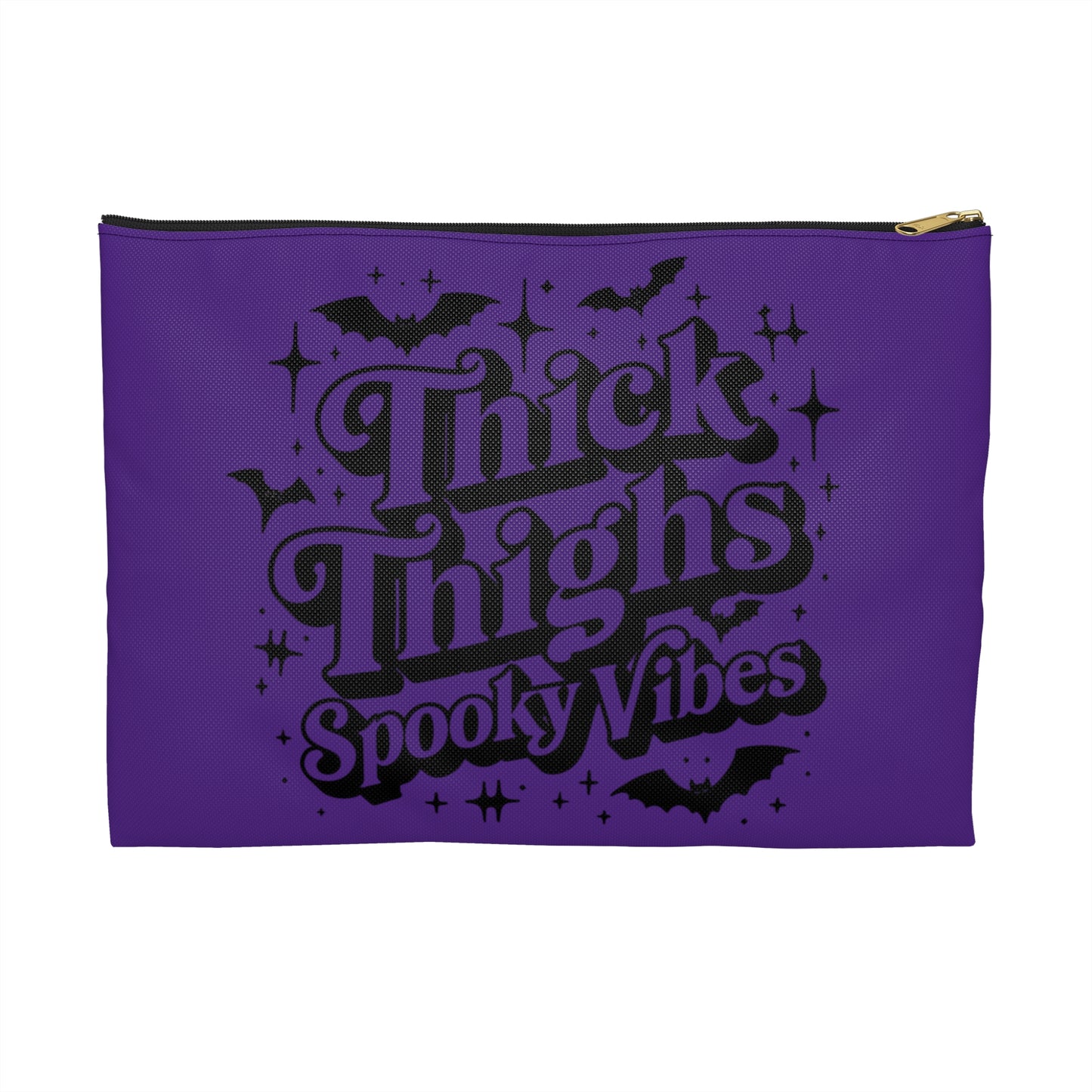 Cosmetics Bag Accessory Pouch Thick Thighs Spooky Vibes