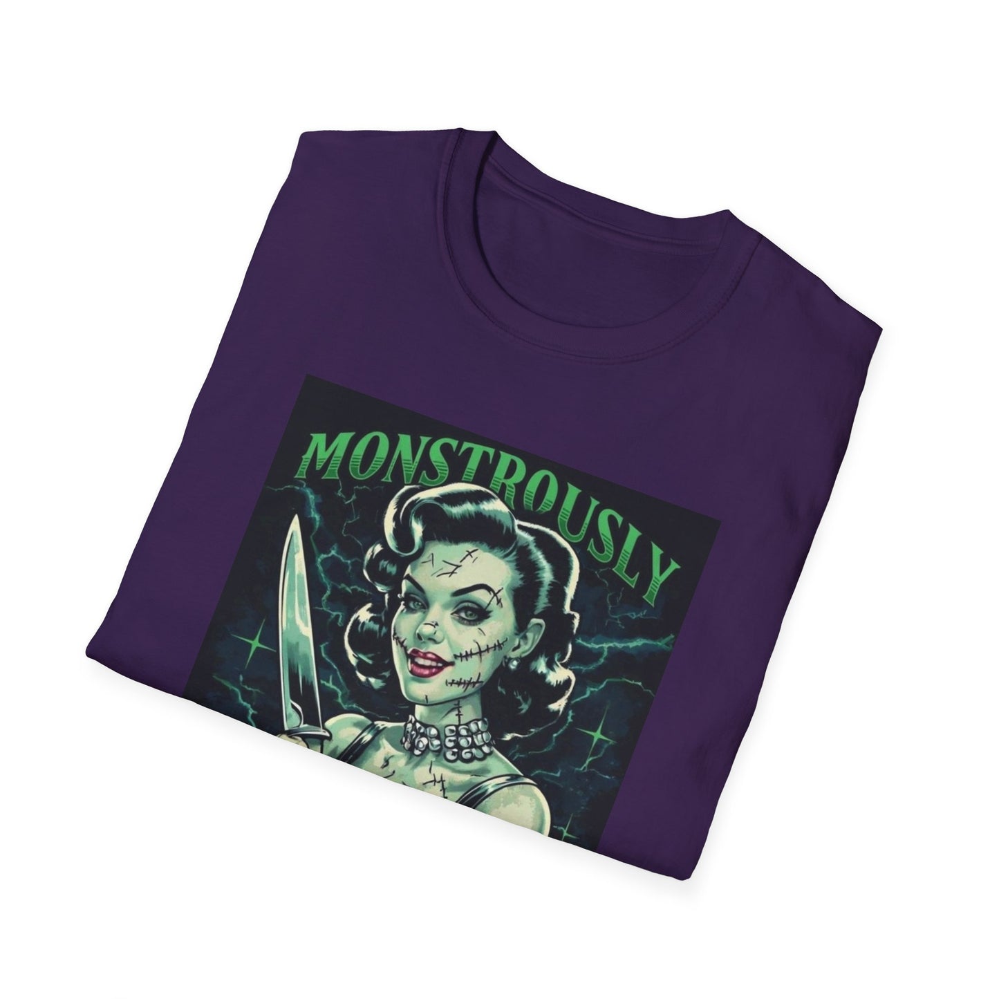 Monstrously Unstitched Horror Pinup T-Shirt