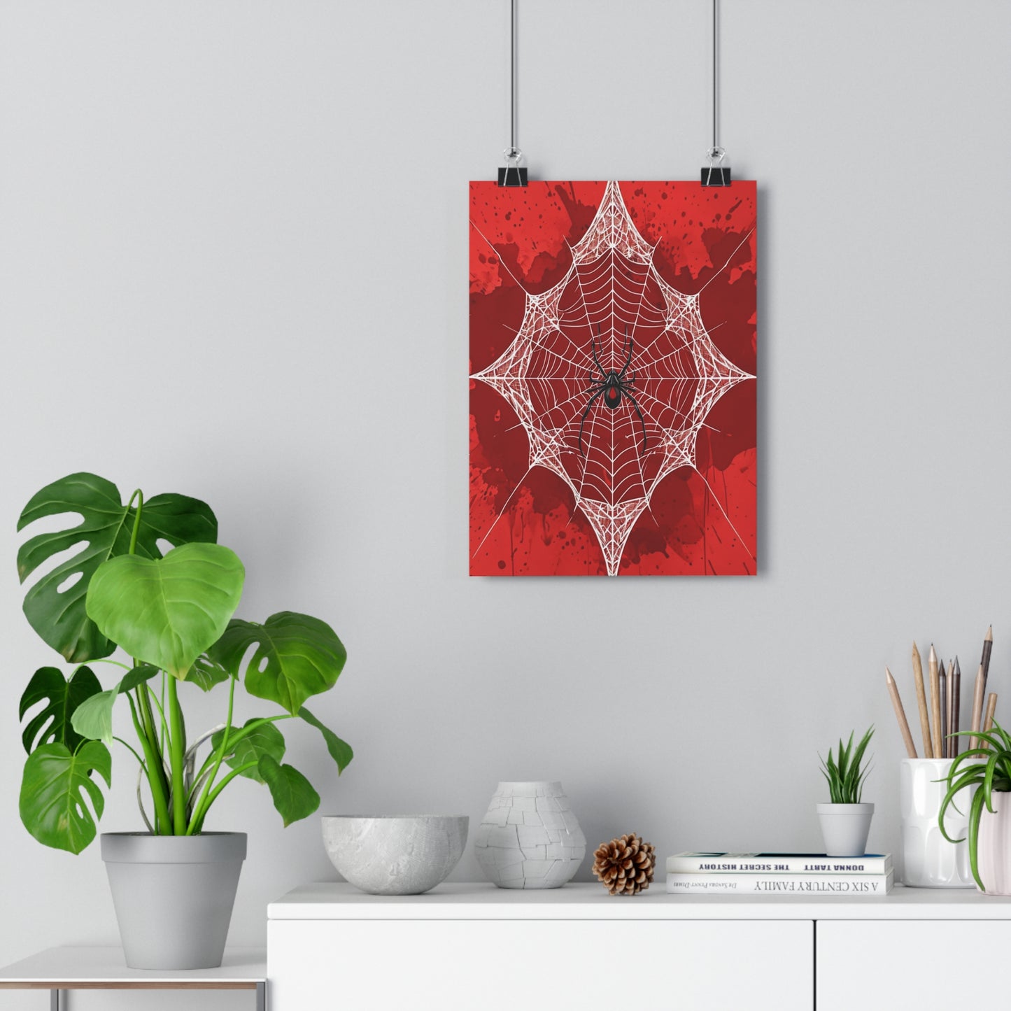 Art Print Black Widow Lace Giclée