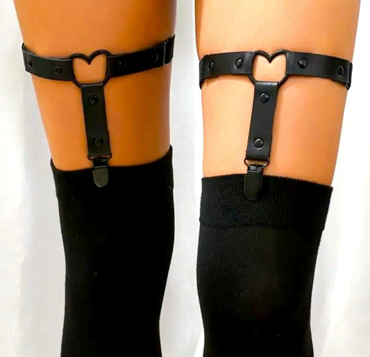 Garter Belts Black Hearts New Lingerie Accessories