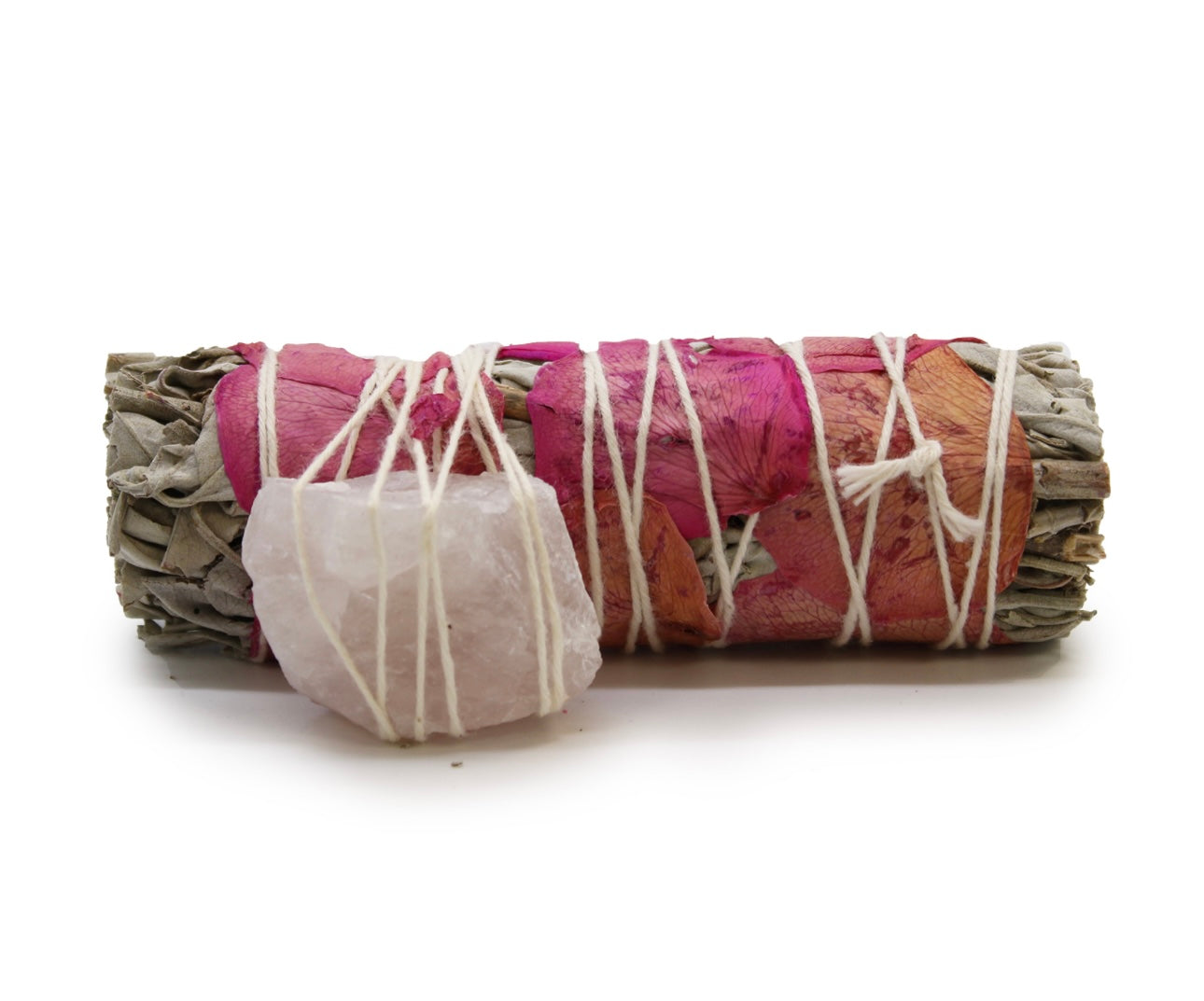 Smudge Stick Sage- Love Spirit- Rose Crystal