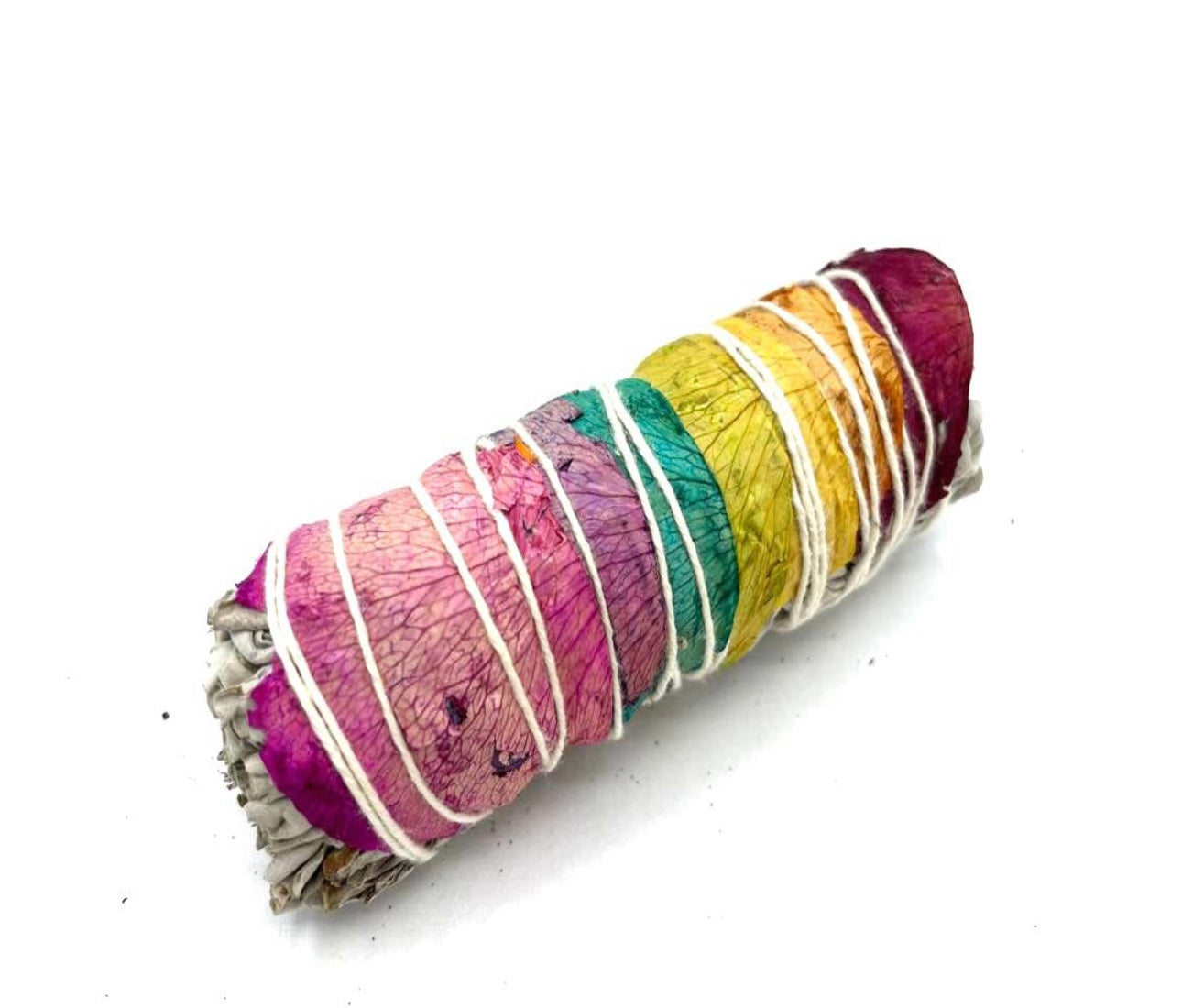 Smudge Stick Sage- 7 Chakras Rose Petal