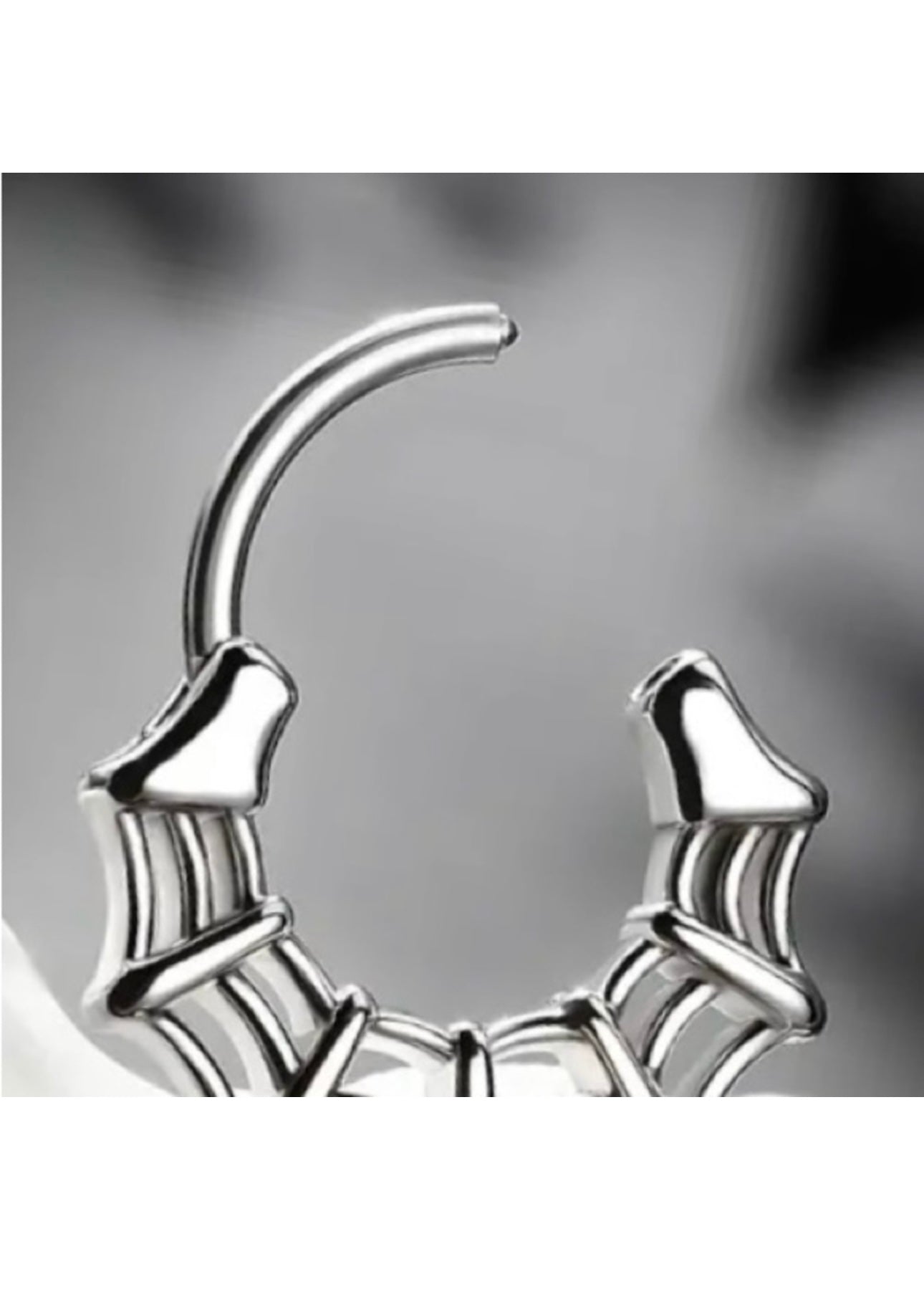 Earring Hoop Body Jewelry Spider Web