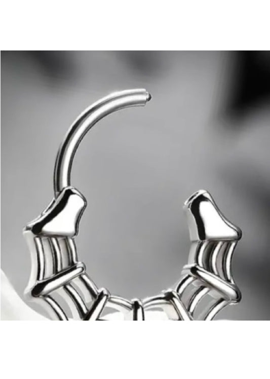 Earring Hoop Body Jewelry Spider Web