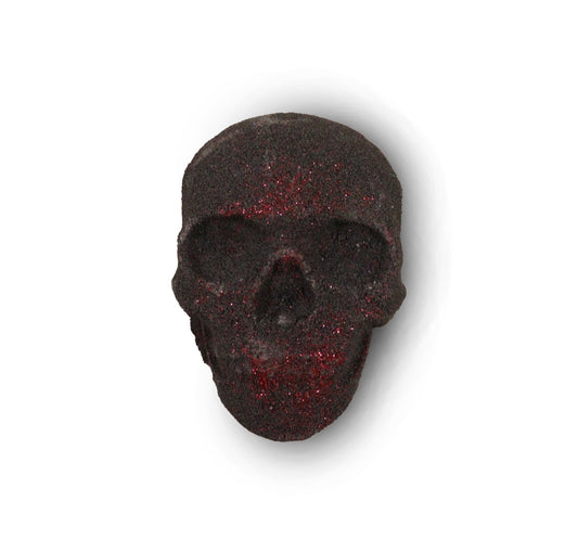 Bath Bomb Skull Red Glitter