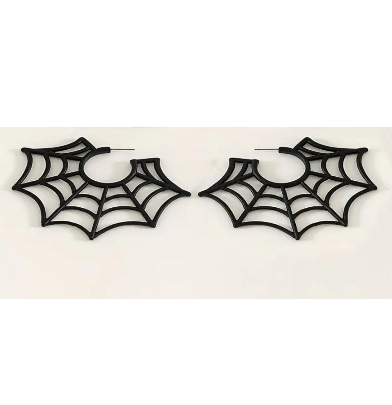 Earrings Spider Web Hoops