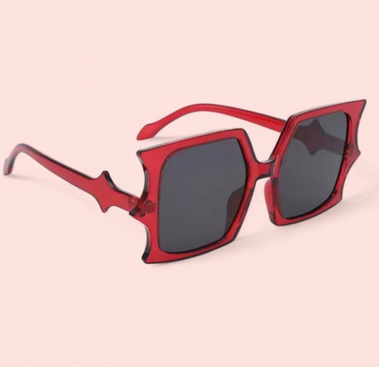 Sunglasses Bat Square Retro