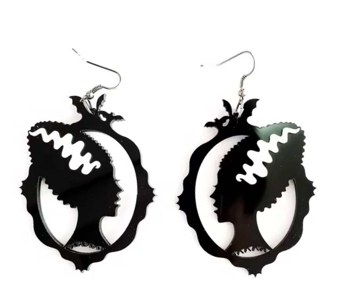 Bride Of Frankenstein Drop Earrings