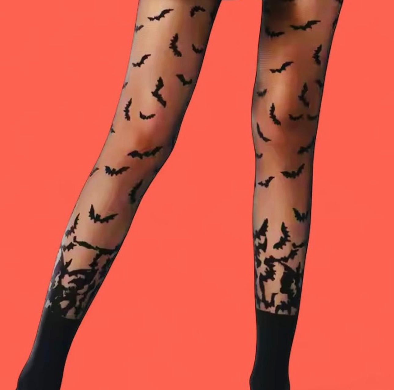 Stockings Bat Print Sheer Black New Halloween Festival (Copy)