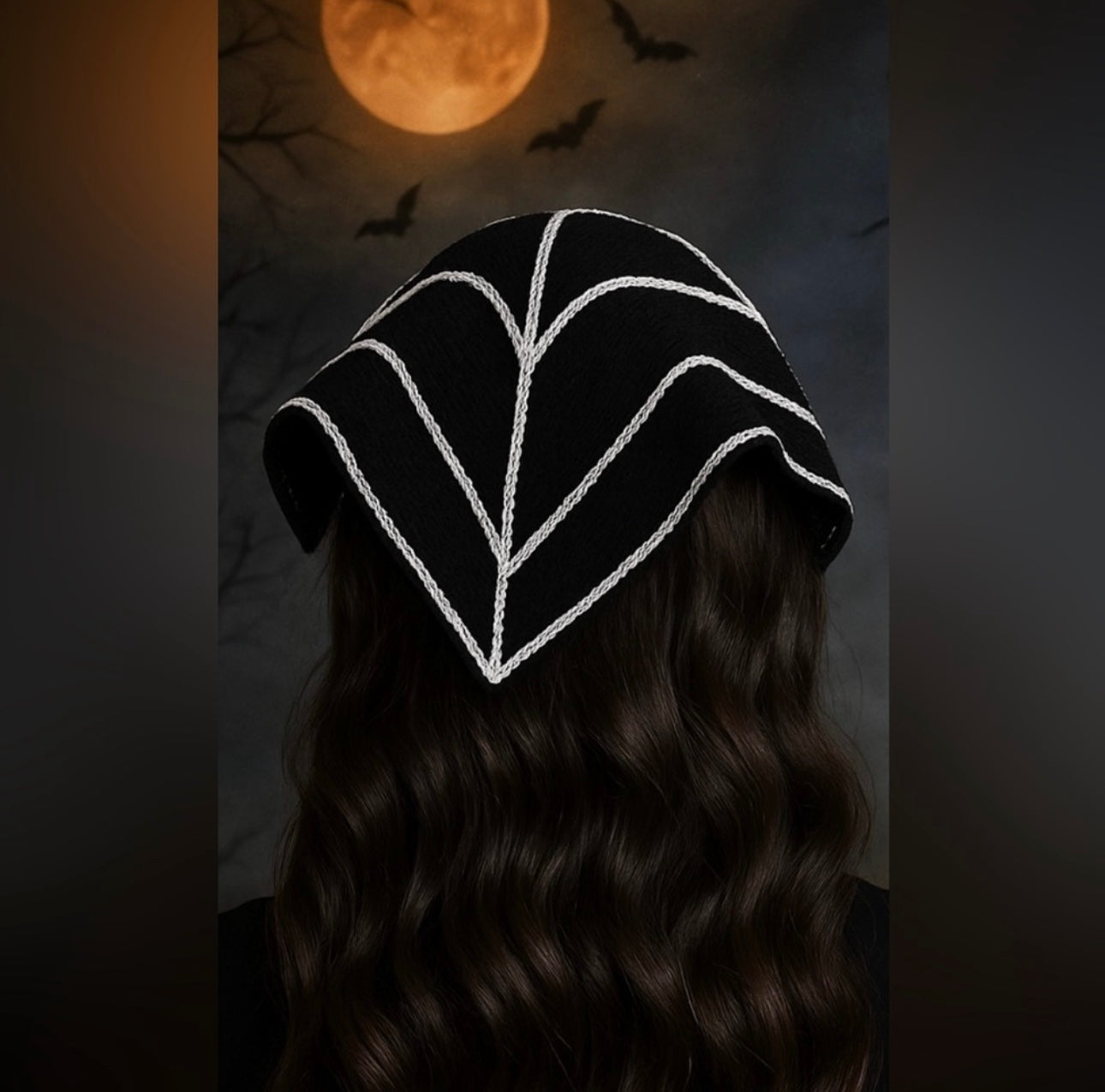 Hair Bandana Spiderweb Wrap Headband Hair Accessory