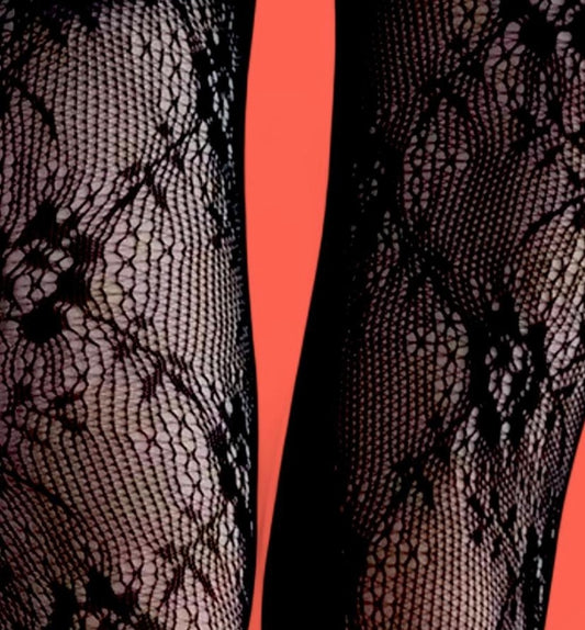 Lacey Tights Stretchy Lace Print Stockings