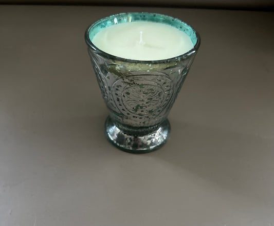 Candle Honeysuckle Molten Glass Decor Tumbler-Fleur De Lys-