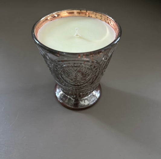 Candle Orange Grove Molten Glass Fleur De Lys