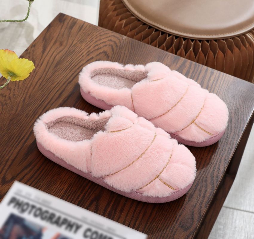 Slippers Pink Faux Fur