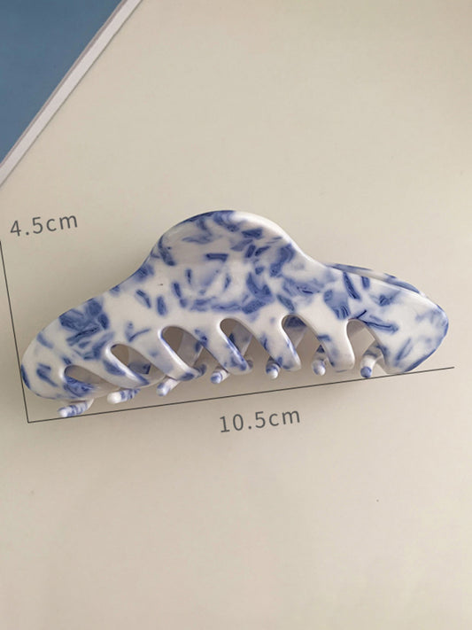 Vintage Porcelain Pattern Hair Clips