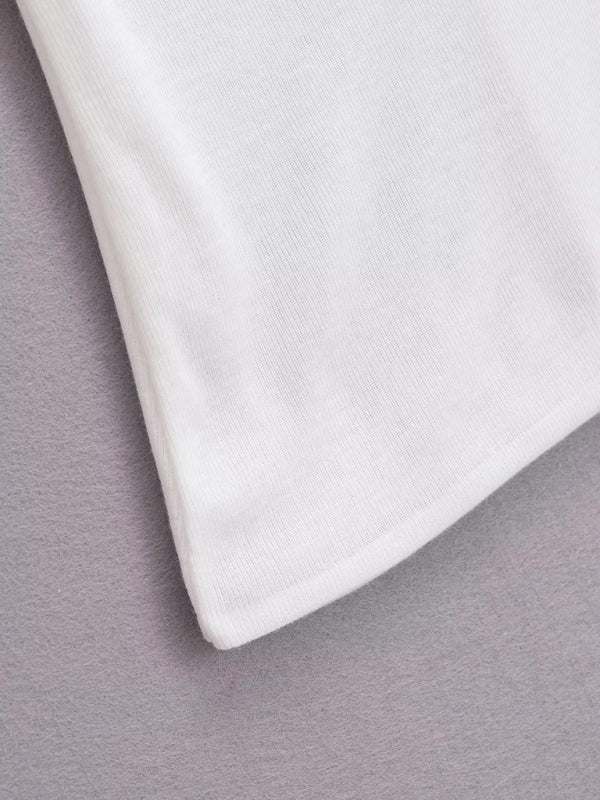New design twisting one-line collar sexy hot girl slim solid color T-shirt