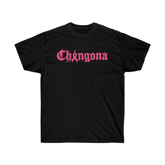 Breast Cancer Pink Ribbon Chingona Awareness Support Tshirt