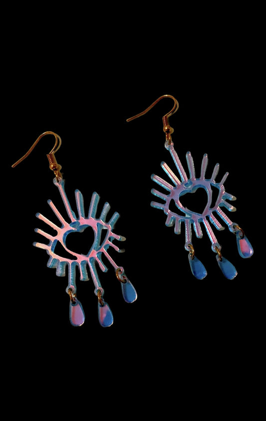 Evil Eye Teardrop Earrings