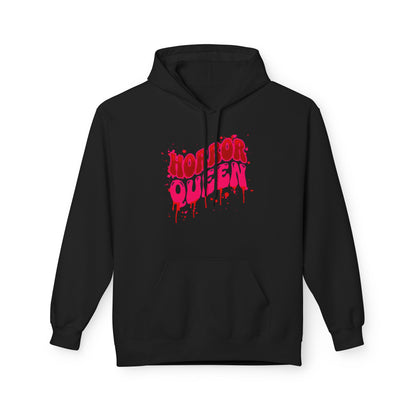 Horror Queen Hoodie — Dripping Blood Graphic Pullover for Halloween