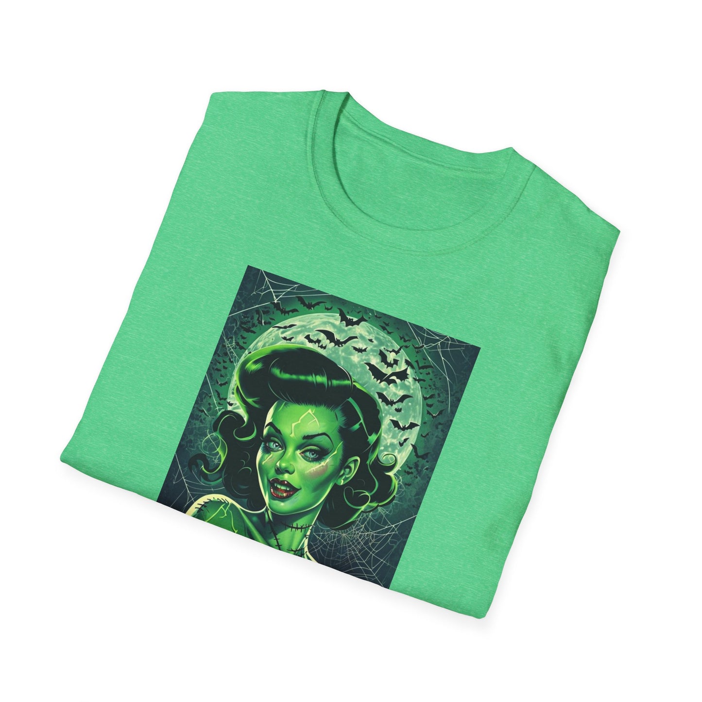 Retro Tattoo Horror Pinup T-Shirt - Unisex Softstyle