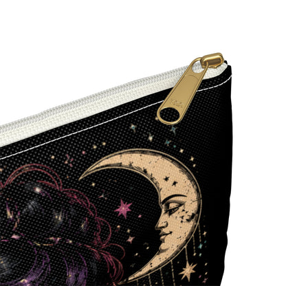 Resting Witch Face Accessory Pouch — Cosmetics & Makeup Bag