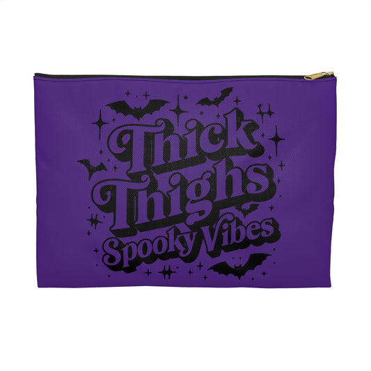 Cosmetics Bag Accessory Pouch Thick Thighs Spooky Vibes