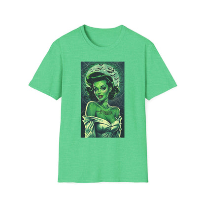 Retro Tattoo Horror Pinup T-Shirt - Unisex Softstyle