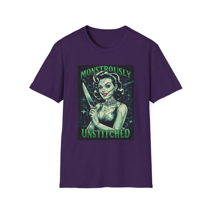 Monstrously Unstitched Horror Pinup T-Shirt