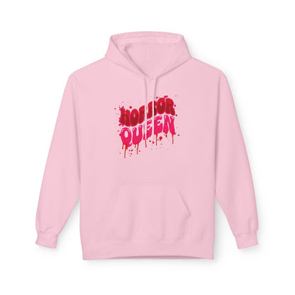 Horror Queen Hoodie — Dripping Blood Graphic Pullover for Halloween