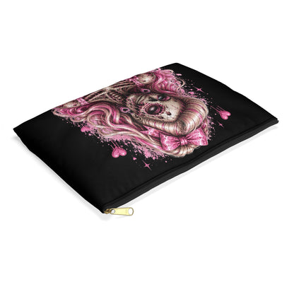Valley Girl Zombie Girl Accessory Pouch — Cute Creepy Makeup Bag