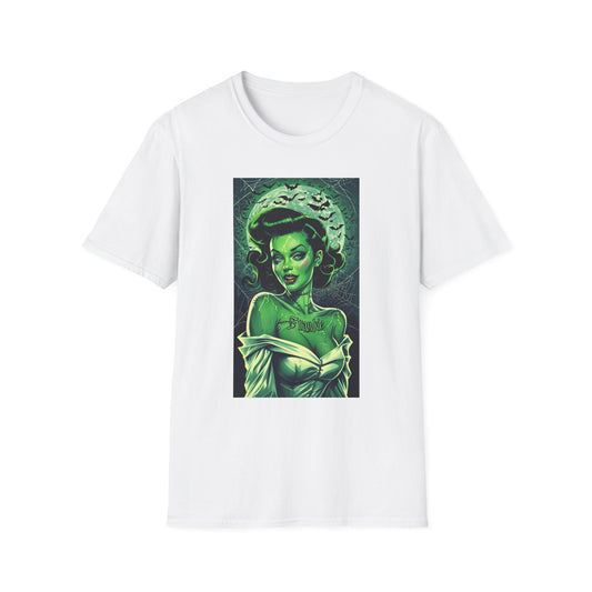 Retro Tattoo Horror Pinup T-Shirt - Unisex Softstyle