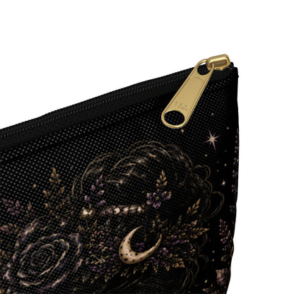 Witchy Accessory Pouch — "Ye Old Bag of Witchy Shit" Gothic Cosmetic Bag