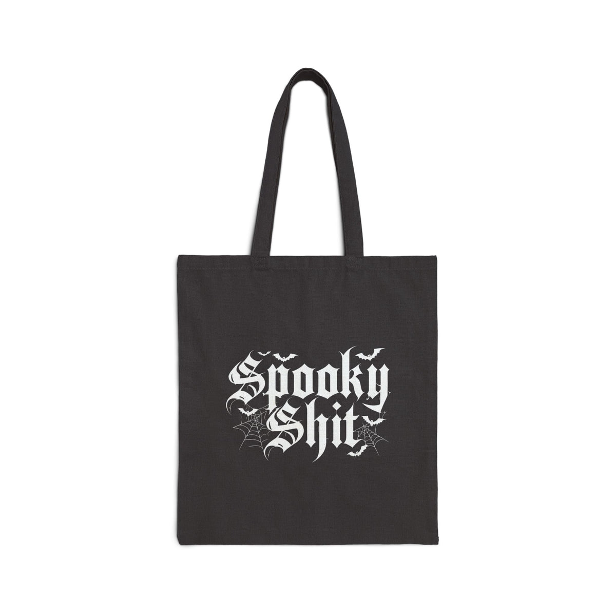 Tote Bag — “Spooky Shit” Gothic Halloween Canvas Tote