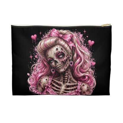 Valley Girl Zombie Girl Accessory Pouch — Cute Creepy Makeup Bag