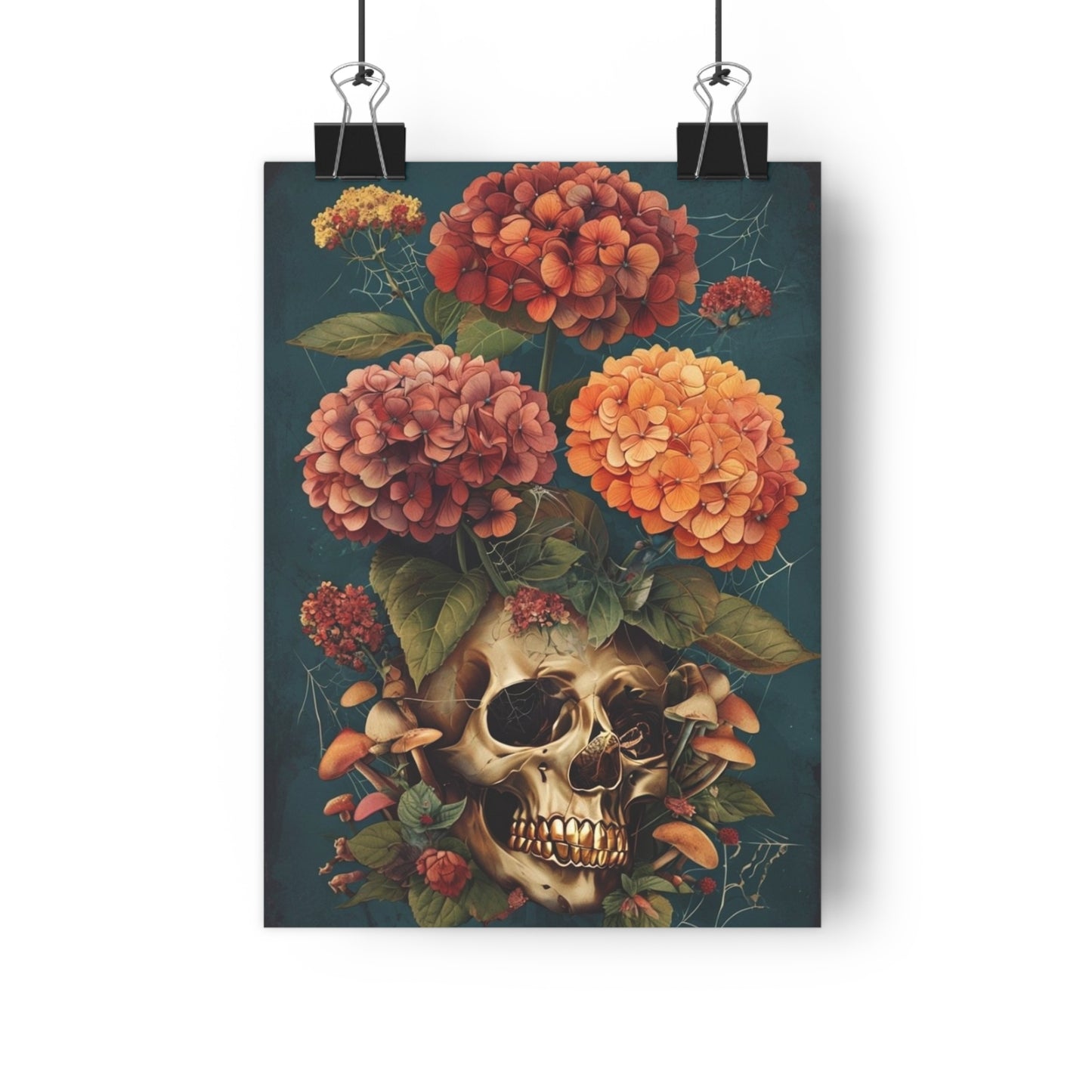 Art Print Forest Earthy Skull Botanical - Giclée Art Print