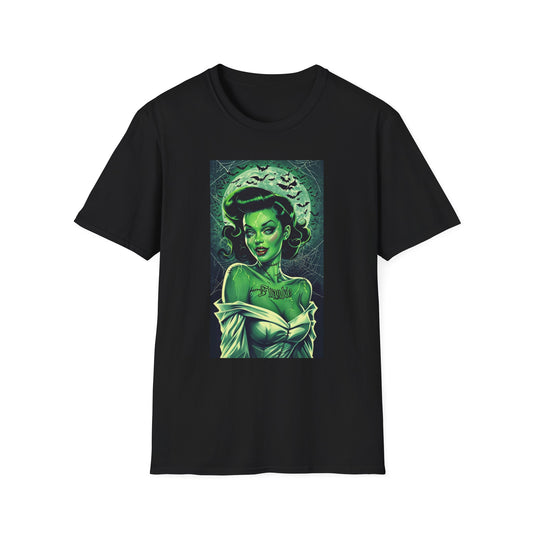Retro Tattoo Horror Pinup T-Shirt - Unisex Softstyle