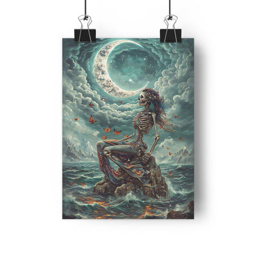 Art Print Fairy Siren Skeleton Giclée