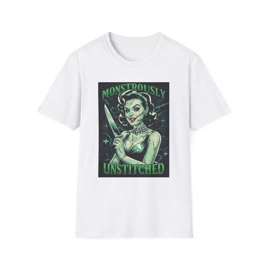 Monstrously Unstitched Horror Pinup T-Shirt