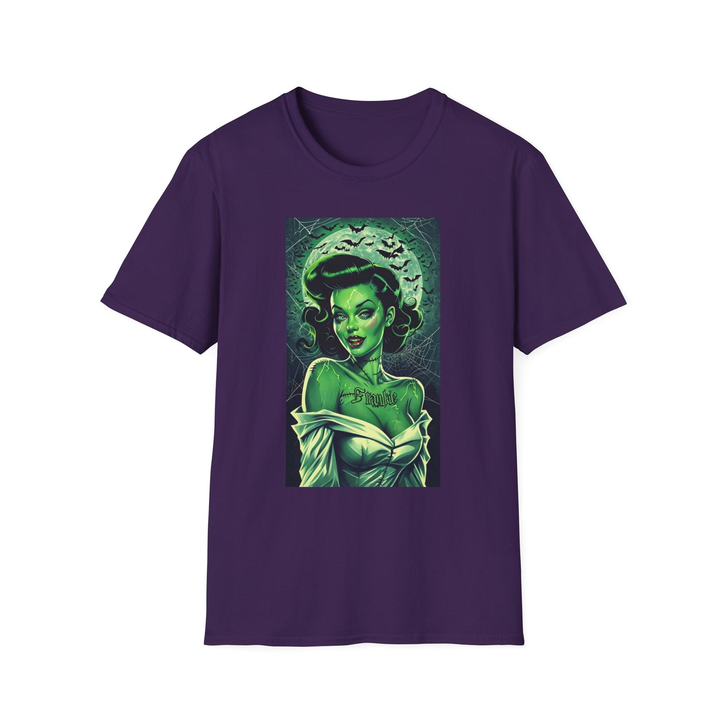 Retro Tattoo Horror Pinup T-Shirt - Unisex Softstyle