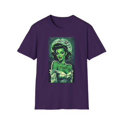 Retro Tattoo Horror Pinup T-Shirt - Unisex Softstyle