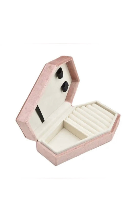 Coffin Jewelry Box Organizer Pink