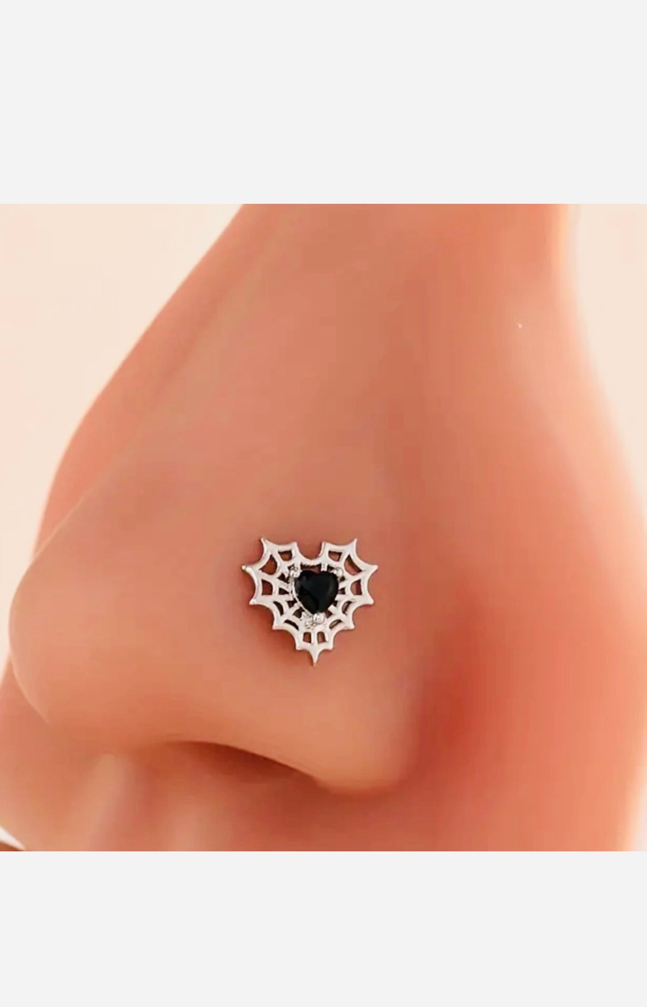 Jewelry Nose Stud Spider Heart Body Jewelry New