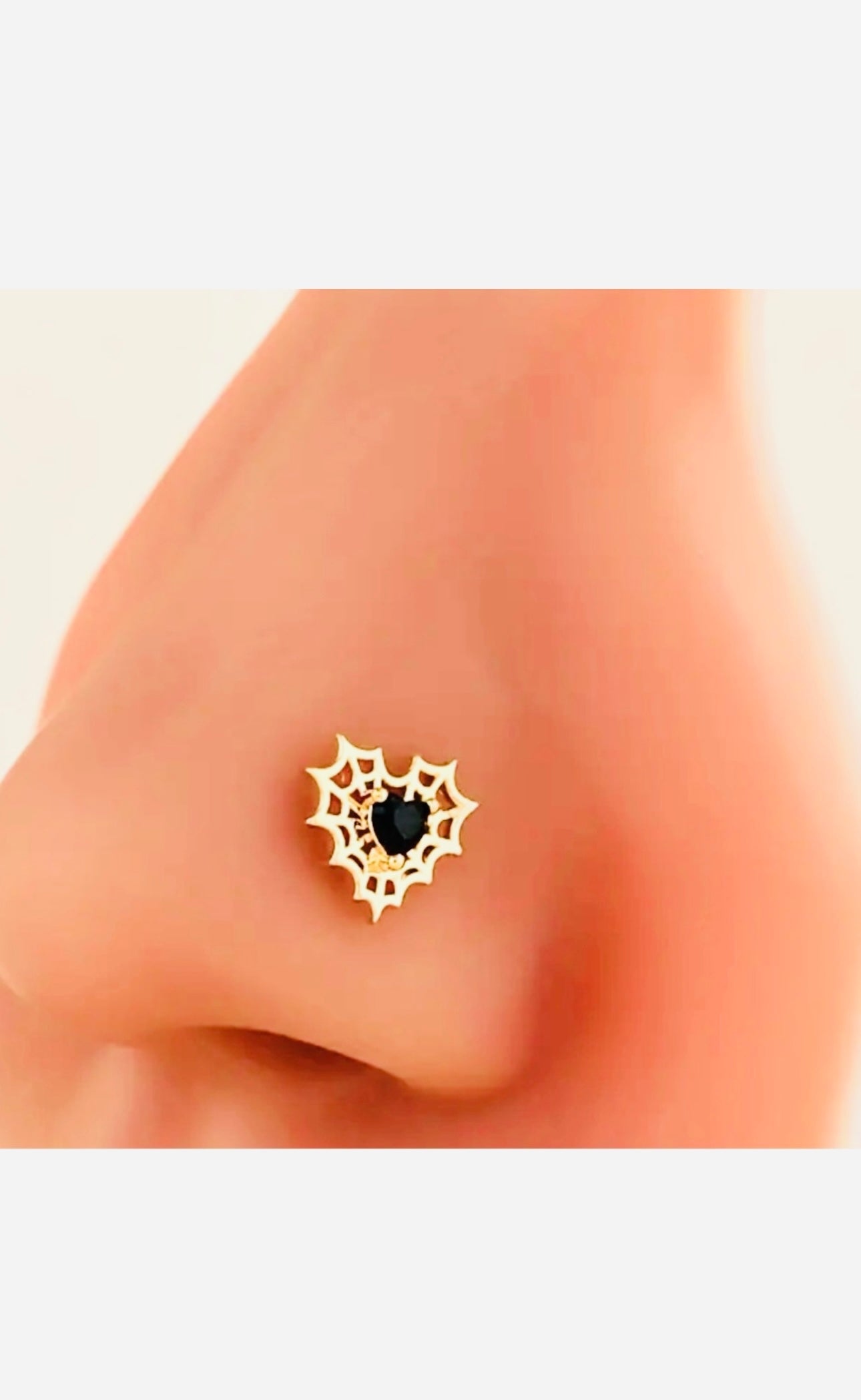 Jewelry Nose Stud Spider Web Body Jewelry New