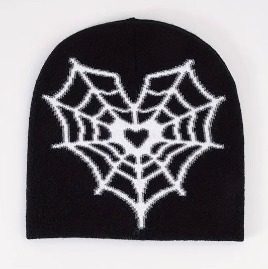 Hat Spiderweb Heart Beanie Multi Colors New