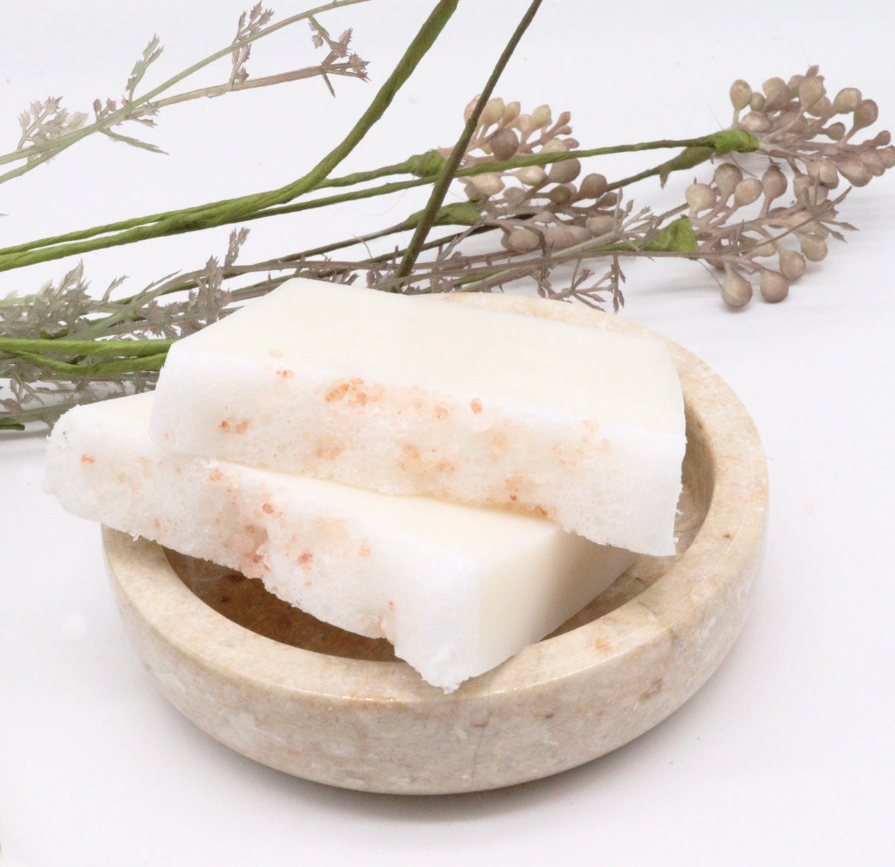 Pink Himalayan Cava Soap Slice