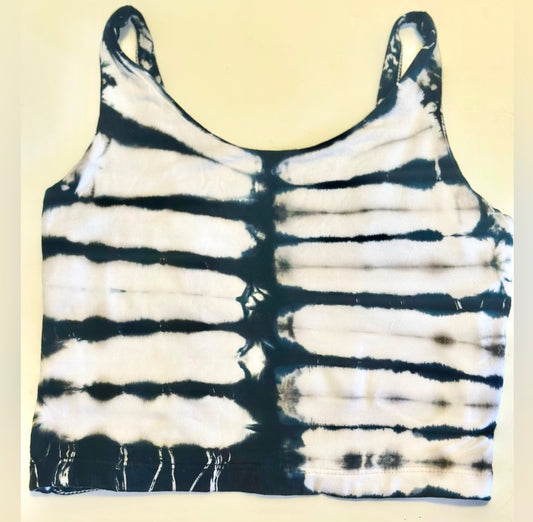 Kathmandu Tie Dye Tank Crop Back Weave New XS/S