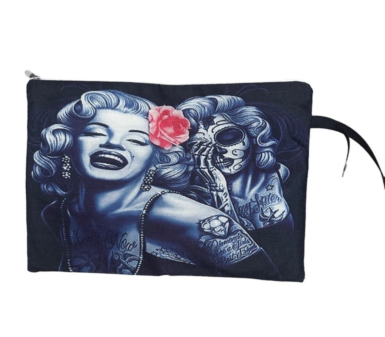 Makeup Cosmetics Bag Marilyn Monroe Smile Now Cry Later